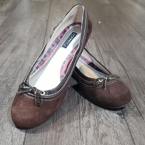 Sperry Top-Sider Women's Shoes Size 8 Suede Wedge 1" Heel Brown